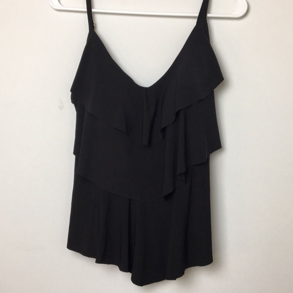 ✨Black Ruffle Swim Tankini Top✨